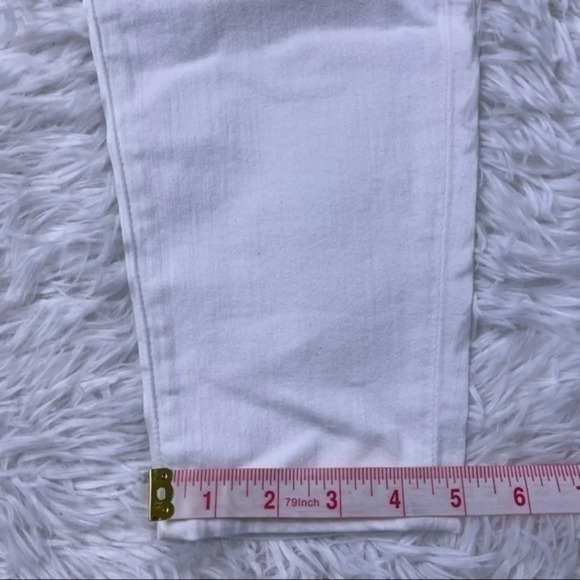 New with Defects J Crew 8” Toothpick Jeans White - Picture 7 of 10